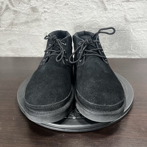 Koolaburra by UGG Advay Womens Size 9 Black Suede Chukka Lace Up Ankle Boots - Picture 2 of 10